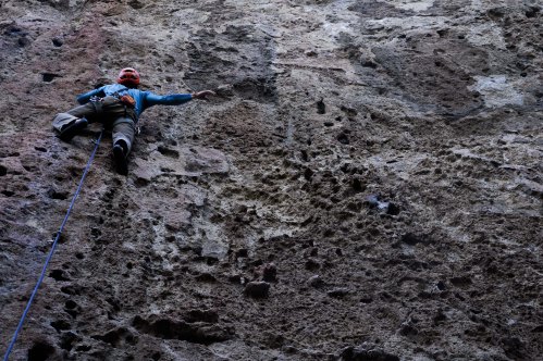 A lot of the routes demand a lot of stamina, 35m of continous overhang