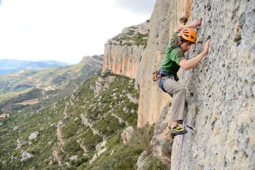 Climbing in Monsant, Catalunya, Spain